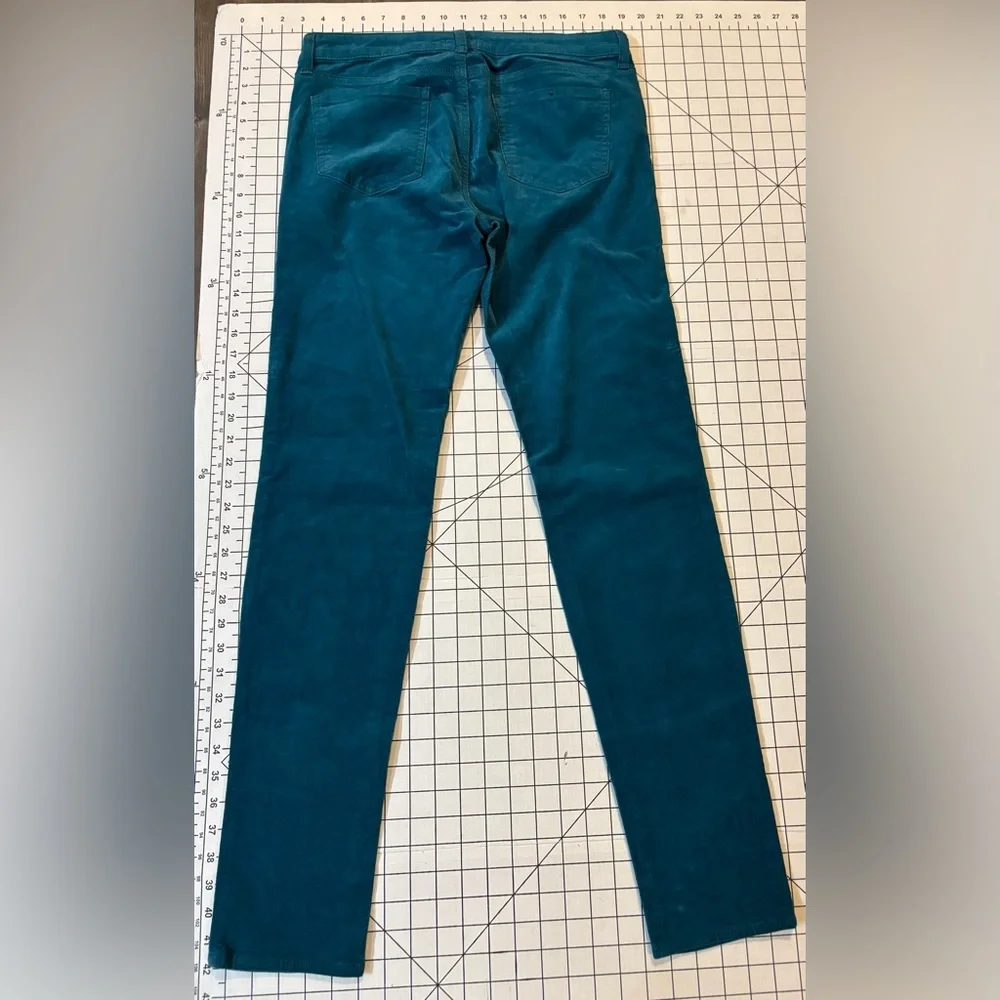 Edyson Women’s Size‎ 30L Teal Hampton Skinny Corduroy Pants